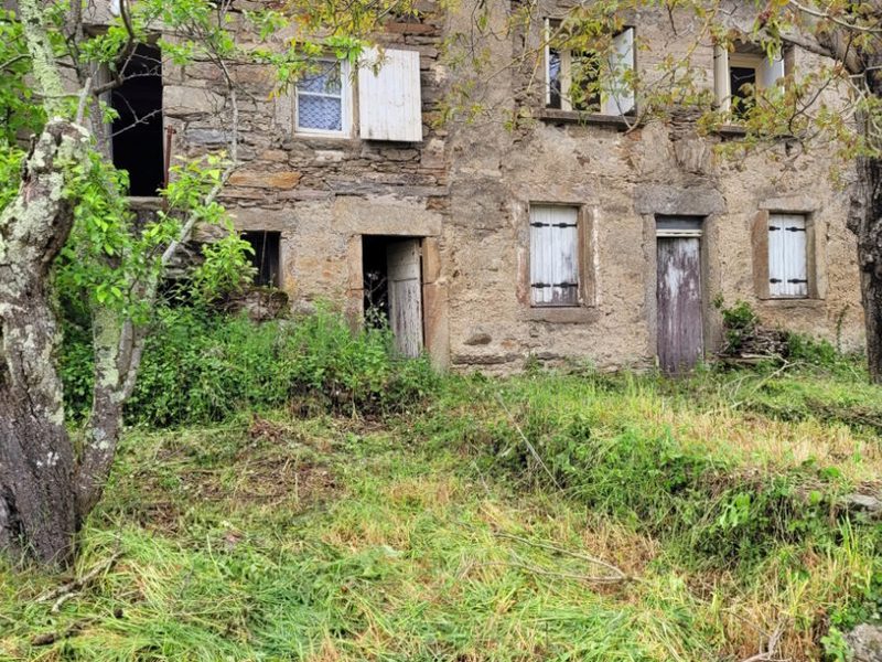 Jolie petite maison en pierre à rénover avec un potentiel de 80 m² d'espace habitable et 2 jardins.