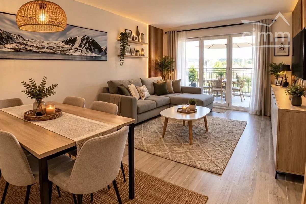 Recent T3 apartment with large terrace
