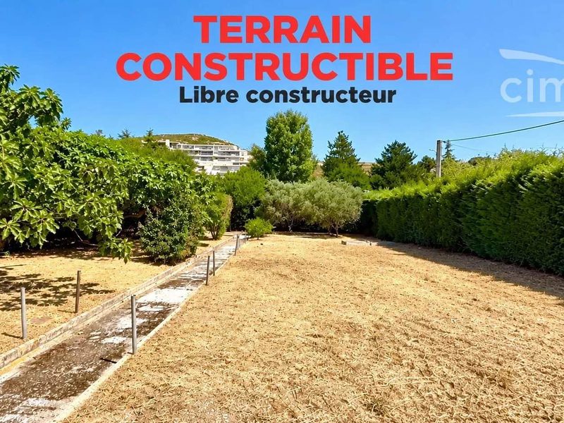 Terrain à bâtir 722 m² — Le Rove — Libre constructeur