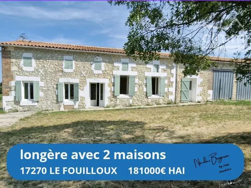 EN EXCLUSIVITÉ – DEUX MAISONS, REVENU LOCATIF IMMÉDIAT ET 1 505 M² DE TERRAIN
