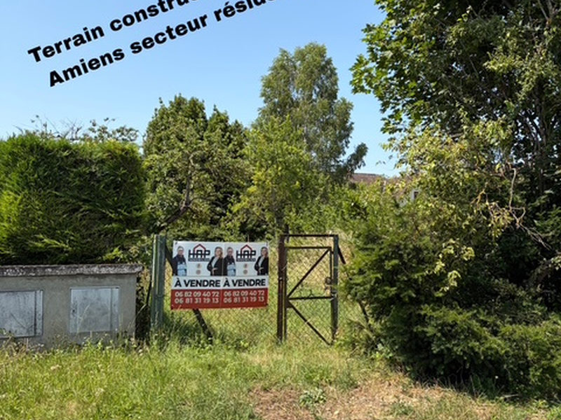 Amiens Sud Est Terrain constructible 748m2 SECTEUR RÉSIDENTIEL