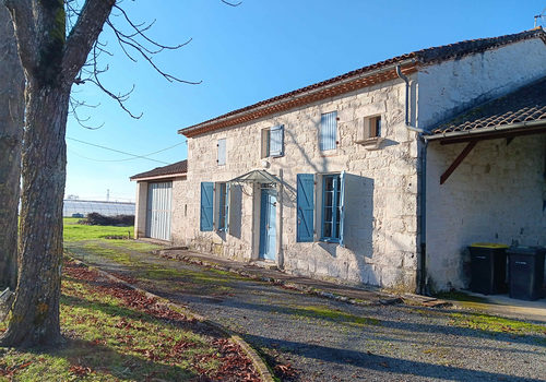 Beautiful stone house and its park