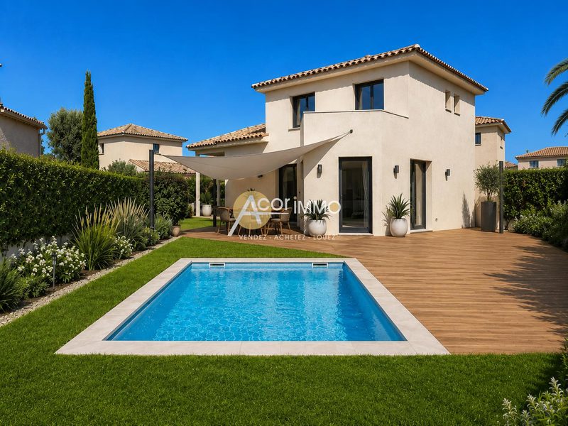 Six Fours les Plages Nieuwe villa T5 111 m² woonoppervlak, met garage
