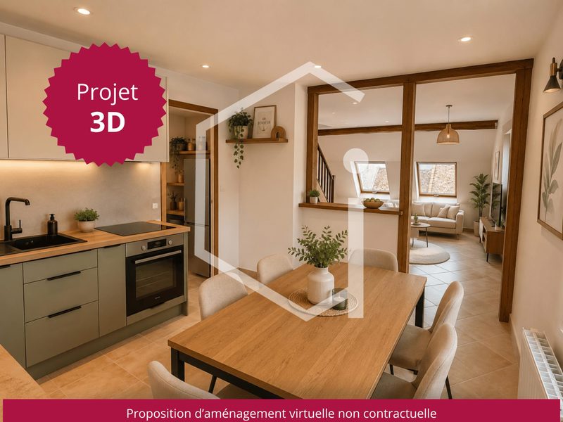 Licht duplexappartement in het centrum van Cosne-sur-Loir