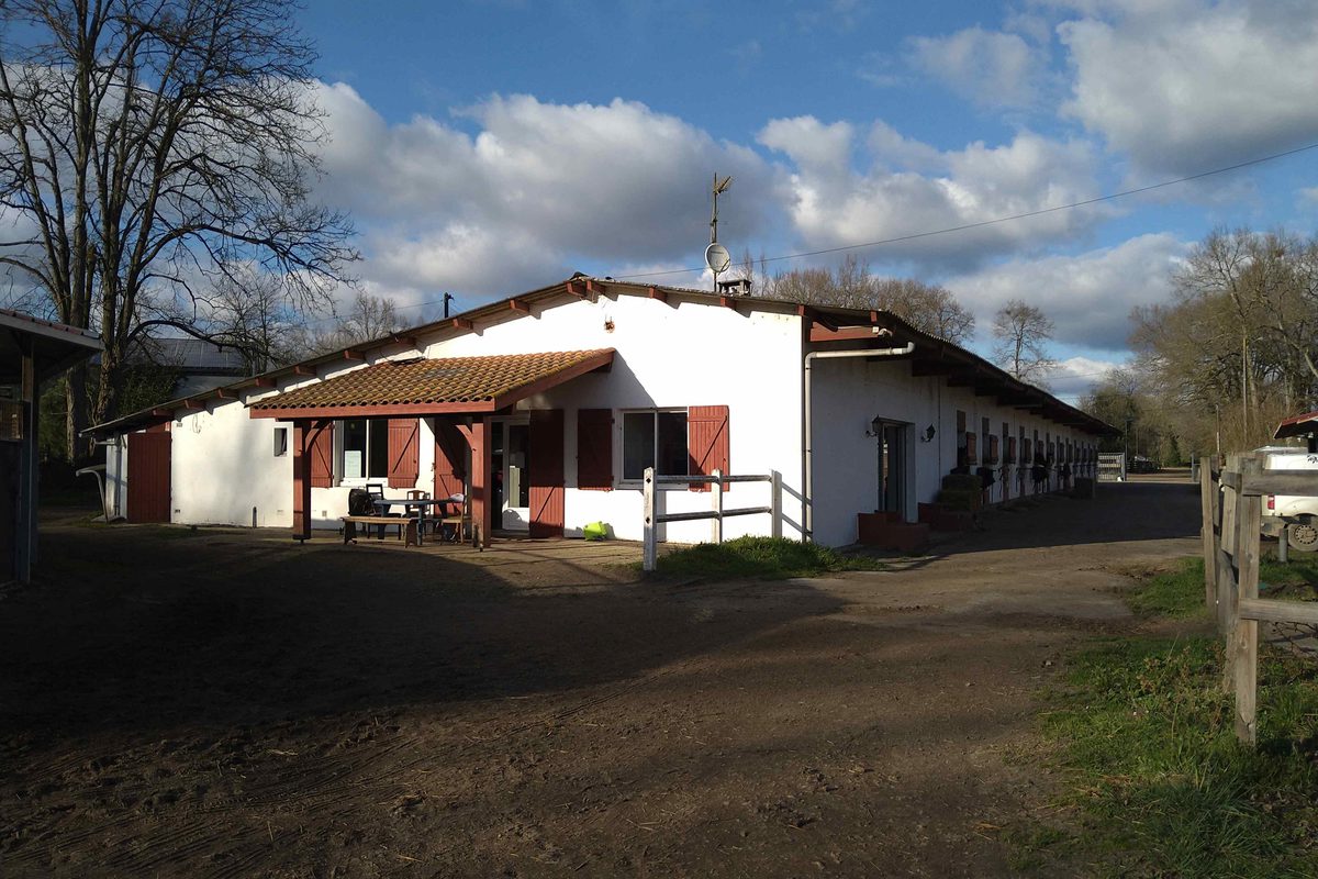 Stables and residential house on a training center