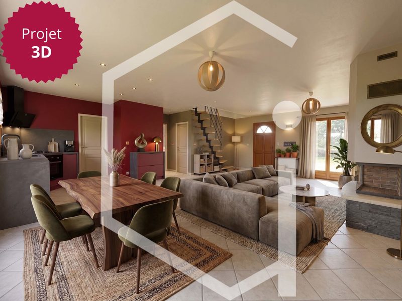 Paviljoen van 100 m2 in een rustige omgeving met 3 slaapkamers Perceel 5.000