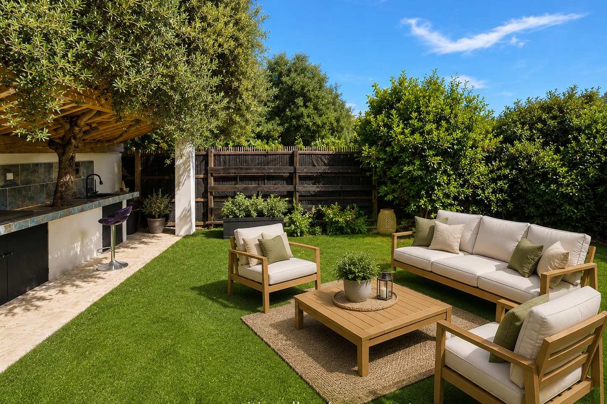 BANDOL Renovated 1-bedroom apartment with garden and terra